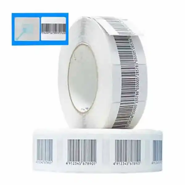 Защитни RF етикети 40×40 mm с фиктивен баркод — 1000 бр.