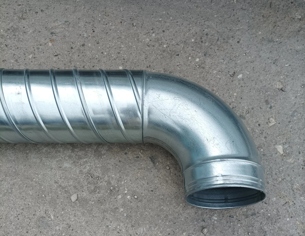 Коляно за кръгъл въздуховод — Ø125 mm / 90°