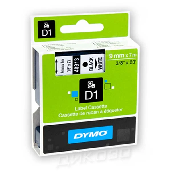 Оригинална лента — DYMO D1 40913, 9 mm × 7 m