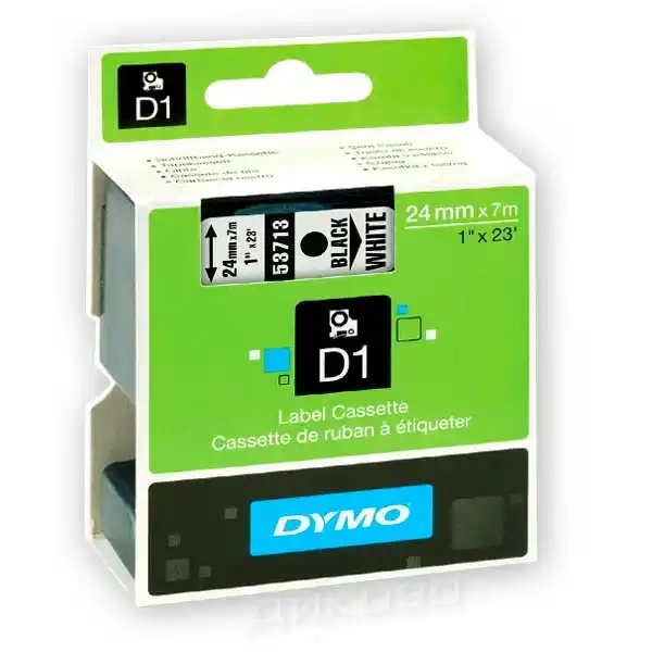 Оригинална лента — DYMO D1 53713, 24 mm × 7 m
