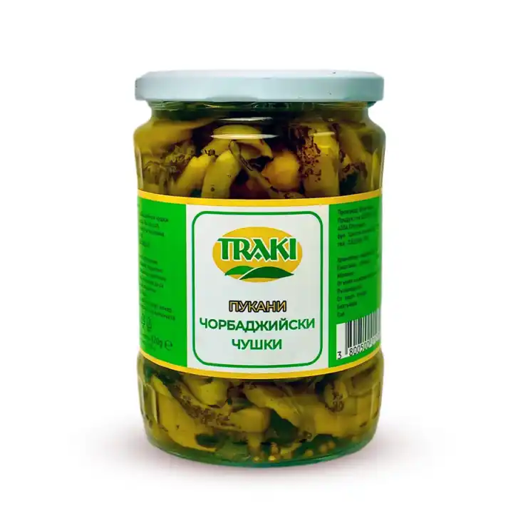 Пукани чорбаджийски чушки, 520 g — TRAKI